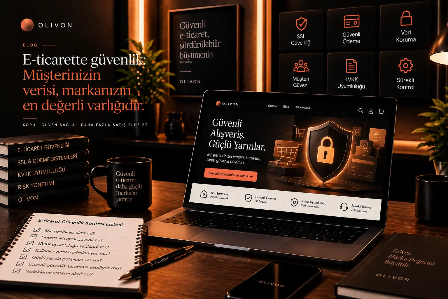 E-ticaret sitesi için güvenlik kontrol listesi içerik görseli